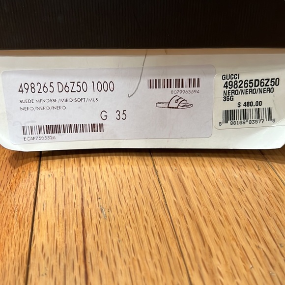 Gucci Shoes Gucci Slides Size 35 Black With Gold Gucci Horsebit Pool Slides Mules Gucci